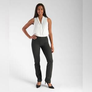 BETABRAND Dress Yoga Pants in Dark Gray Medium Petite
